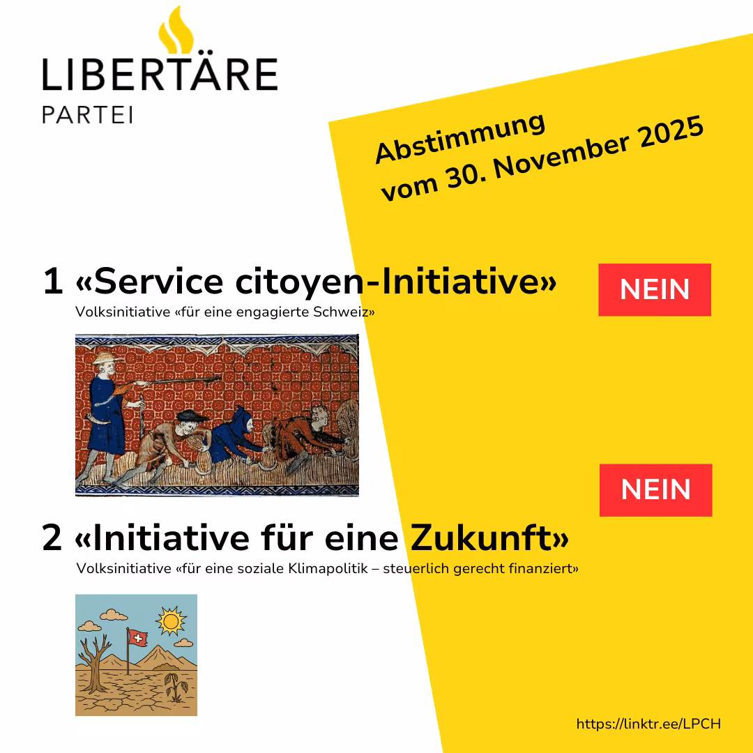 Parolen für die Abstimmung vom 30. November